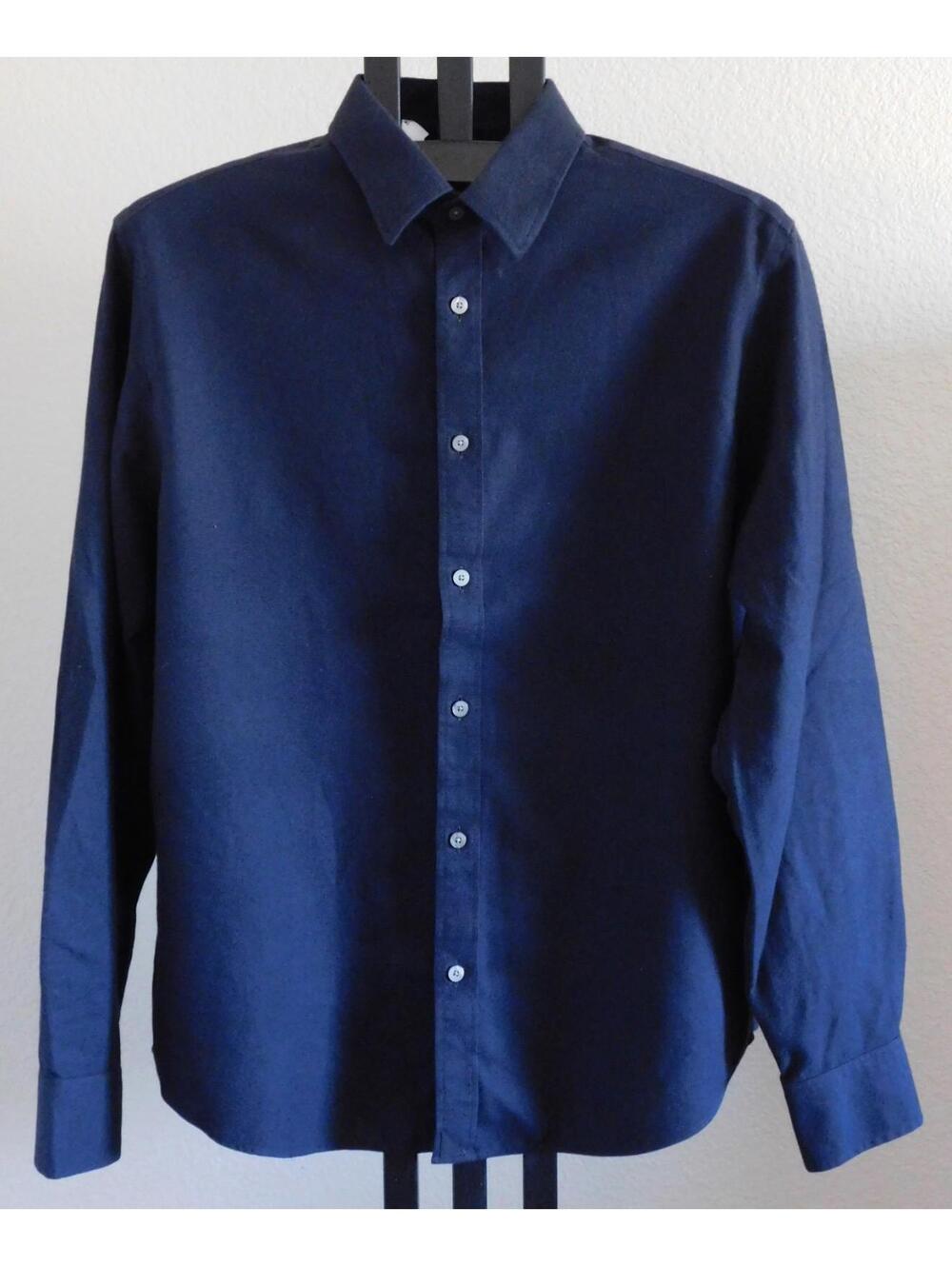 Untuckit Size XL Dark Gray Button Down Shirt Cotton Long Sleeve 48” Chest